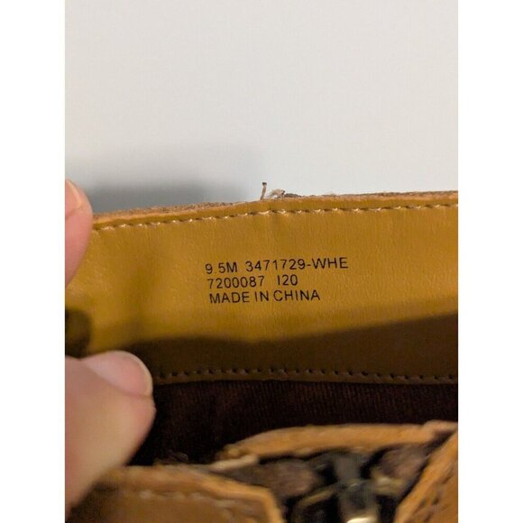 FRYE Women Size 9.5 Wheat Brown Leather Jennifer Seam Ankle Booties 3471729 - Picture 14 of 16